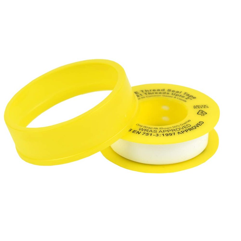 Arctic Hayes Gas PTFE Tape, 5 Meter Length, Yellow