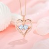 Oskani Women Heart Pendant Necklace 925 Sterling Silver Necklace for