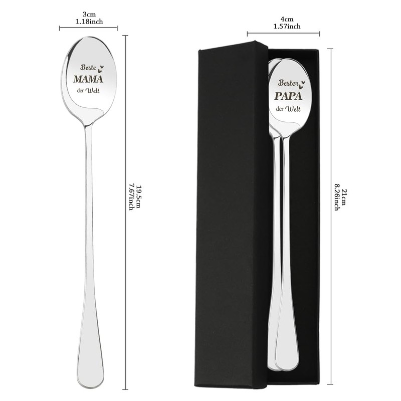 Spoon with Engraving Gift for Parents, Gift Ideas Parents, Mum