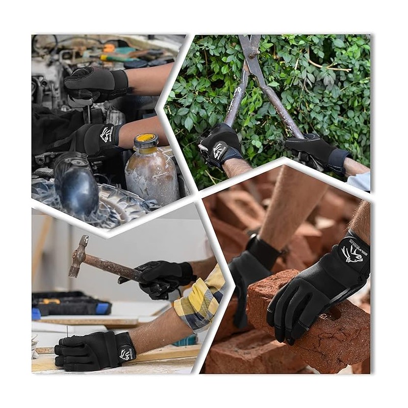 Wolveskin Safety Work Gloves Men & Women - Utility Mechanic