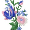 Flowers Bouquet Embroidered Badges Iron on or Sew on Patch,