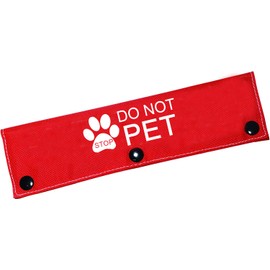 Funny Dog Leash Sleeve Do Not Pet Dog Leash Wrap Wrap Alert Hanging ID Patch Tag Pet Birthday Gift（Do Not Pet2-Sleeve）