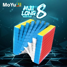 Bucubke Moyu Meilong 8x8 Stickerless Magic Cube Classroom Puzzle Magic Cube MoFang JiaoShi MEILONG 8x8x8 Puzzle MFJS Cube Toy