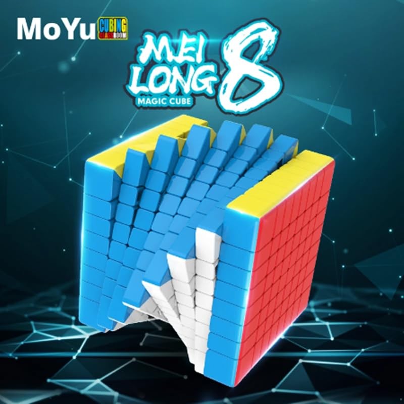 Bucubke Moyu Meilong 8x8 Stickerless Magic Cube Classroom Puzzle Magic