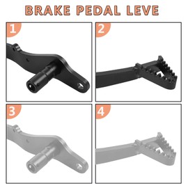 WORLDMOTOP Motorcycle Brake Pedal Foot Lever Replacement for Suzuki DR650SE DR650 SE 1996-2024 Brake Lever Pedal (Black)