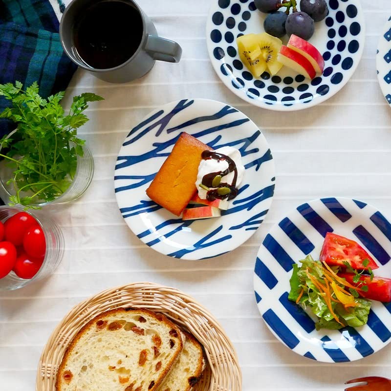 Tableware East Medium Plate, 6.5 inches (16.5 cm), Scandinavian Pattern,