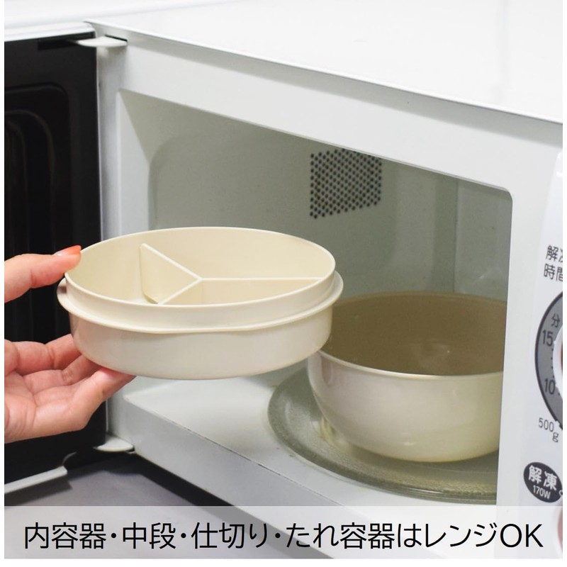 Sabu Unimore 418303 Antibacterial Carry Lunch Bowl, Flat, White, Capacity: