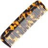 Kent 5.7" Handmade Wide Tooth Detangling Comb - Tortoiseshell