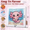 ICYANART Axolotl Diamond Art Painting Kits for Kids with Frame