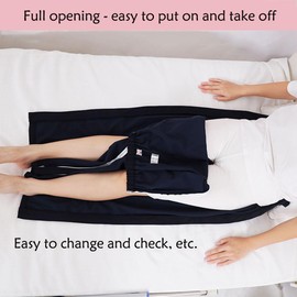 DEEYOTA Bedridden Patient Gown with Full-Open Zipper, Post-Operative Nursing Pants for Hospitalization/Home Care, Reusable and Easy to Put on and Take Off, for Bedridden, Fractures, Elderly