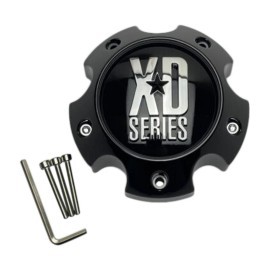 KMC XD Series Gloss Black 5 Lug Wheel Center Cap W/Screws 1079L145AGB CAP M-865