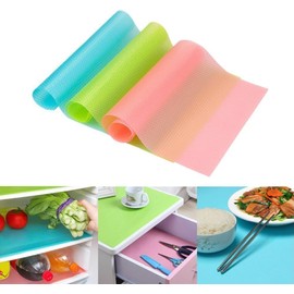 4cs Cojín del Refrigerador Cajones Pad de Cocina Trazador de Líneas para guardar Vehículos Frutas fresco de la absorción de la humedad estantes Tapa del gato Tapa del silicón