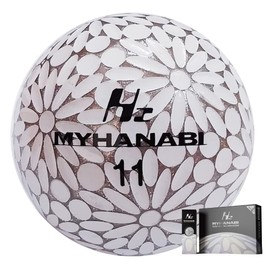 MYHANABI H2 Soft Distance 2nd Model Golf Balls Made in Japan (White Silver, 12 Pieces)