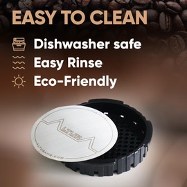 The ULTRA XL: Reusable Metal Filter for AeroPress Coffee Maker. Also Fits AeroPress Go coffee press. No More Paper Filter XL