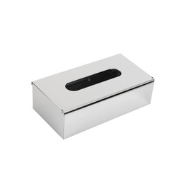 EINEY Tissue Case, Stainless Steel, Tissue Box, Paper Towel, Case, Cover, Box, Tissue Box, Interior Decoration, Stylish (Silver)