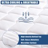 King Size Quilted Fitted Mattress Pad, Waterproof Breathable Cooling Mattress