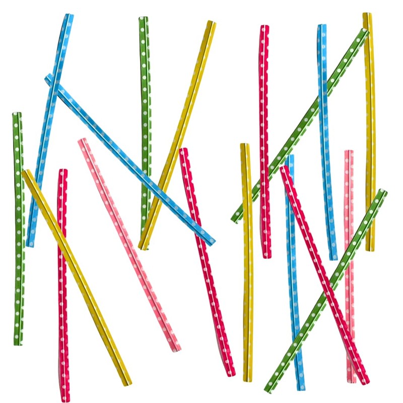 Kids B Crafty 50 Polka Dot Twist Ties For Cone