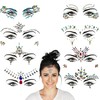 Face Gems for Festivals, Parties & Carnivals (8 Pack), Stick-on