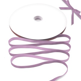 Light Purple Velvet Ribbon 3/8" Vintage Christmas Ribbon Purple Ribbon for Gift Wrapping Lavender Velvet Ribbon for Crafts Hair Choker Christmas Wreath Flower Bouquet Christmas Tree Ribbon 25 Yd