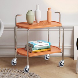 Caster Wheels, 4 Inch Heavy Duty Casters Threaded Stem Casters No Noise Swivel Casters Set of 4 Locking Castor Wheels for Funiture, Workbench, Carts (M8-1.25×25mm, 4 Inch)