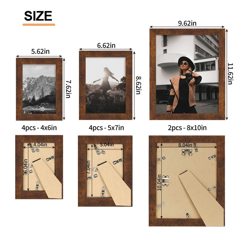 iRahmen Collage Picture Frames Set of 10, Wall Decor for