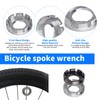 CVASNF 9 Piece Bicycle Spoke Wrench, Size 10-15 Universal Spoke