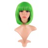 MapofBeauty 30 cm Female Short Straight Hair Bob Wig, Neon