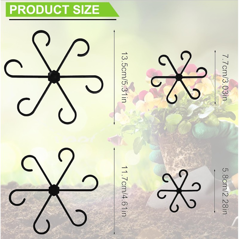 FXHDC-M Reusable Plant Stem Supports for Indoor Plants - 4