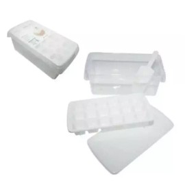 Gitabrandeu 얼음메이커 아이스트레이 세트(얼음틀+통+스쿱+뚜껑) Ice Maker Ice Tray Set (Ice Mold + Container + Scoop + Lid) [Single item]