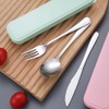 Portable Stainless Steel Flatware Set,Travel Cutlery Set for for Lunch,Office
