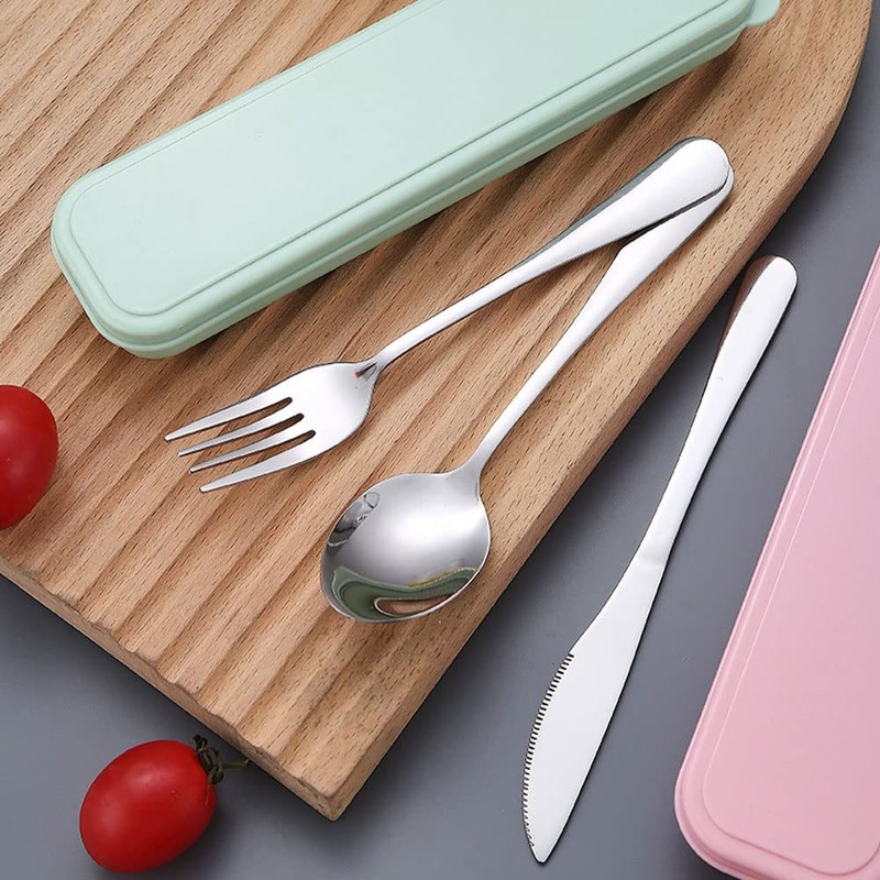 Portable Stainless Steel Flatware Set,Travel Cutlery Set for for Lunch,Office