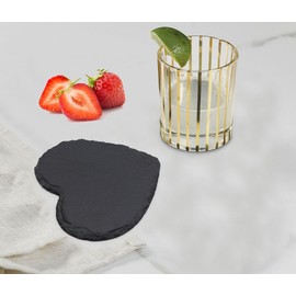 VanGogh Slater Heart Coaster Tableware Mat 11x11cm (4pcs) Valentine's Present Gift for Her/Him