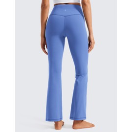 CRZ YOGA Womens Butterluxe High Waist Flare Pants 29 Inches - Yoga Bootcut Wide Leg with Pocket Lounge Wild Indigo X-Small