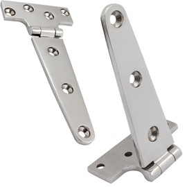 SHENGHUISS Boat T Hinge 316 Stainless Steel Heavy Duty Door Flush Dock Hinges for Boat Yacht with Screw (6 inch x 3 inch 4 Pack)
