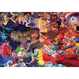 Clementoni One Piece Puzzle 1000 Pieces with Poster - Tile Game for Manga & Anime Fans - for Adults and Children from 9 Years, 39922