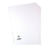 Elba A4 10-Part Card File Dividers, 1 Set White Tabbed