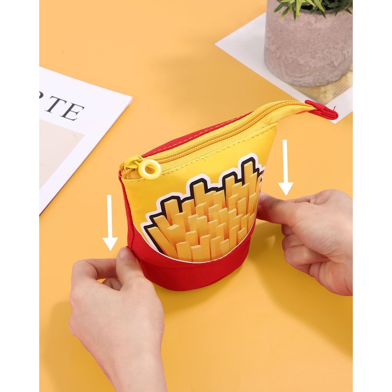 Xespis Pencil Case with Zip, Telescopic Pencil Case, Frits, pencil