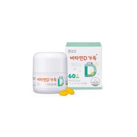 J&M Partners Hamsoa Vitamin D Full 1000IU 60 Capsules 1 / 함소아 비타민D가득 1000IU 60캡슐 1개