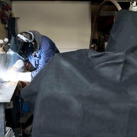 Jackson Safety 16 oz. Carbon Fiber Felt Welding Blanket - Black - 6' x 6'