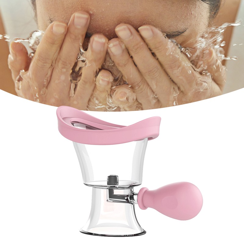 Eye Wash Cup Silicone Rinse Cleaner Ergonomic Manual Air Pressure