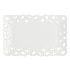 Porcellana Valentino Carved Tray 8X5 in Luxury Box, Nylon/A