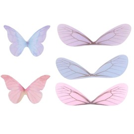 Apol 50 pcs Fashion Dragonfly Wings Butterfly Wings Charms for DIY Jewelry Crafts Making Earring Necklace Hair Clip Decoration
