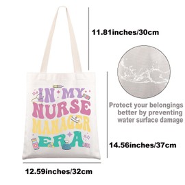 MYSOMY Nurse Manager Tote Bag Nursing Supervisor Gift In My Nurse Manager Era Gifts Nursing Manager Shoulder Bag (Nurse Manager UK)