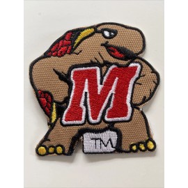 University of Maryland Terrapins Vintage Embroidered Iron On Patch 2.5” X 2.5”