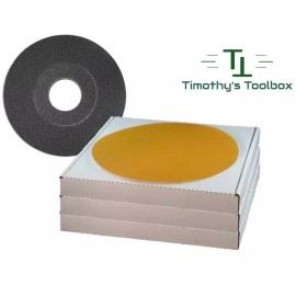 Johnson Abrasive 9" Discs Porter Cable 7800 Sander 180 Grit - 45 ct + Backup Pad