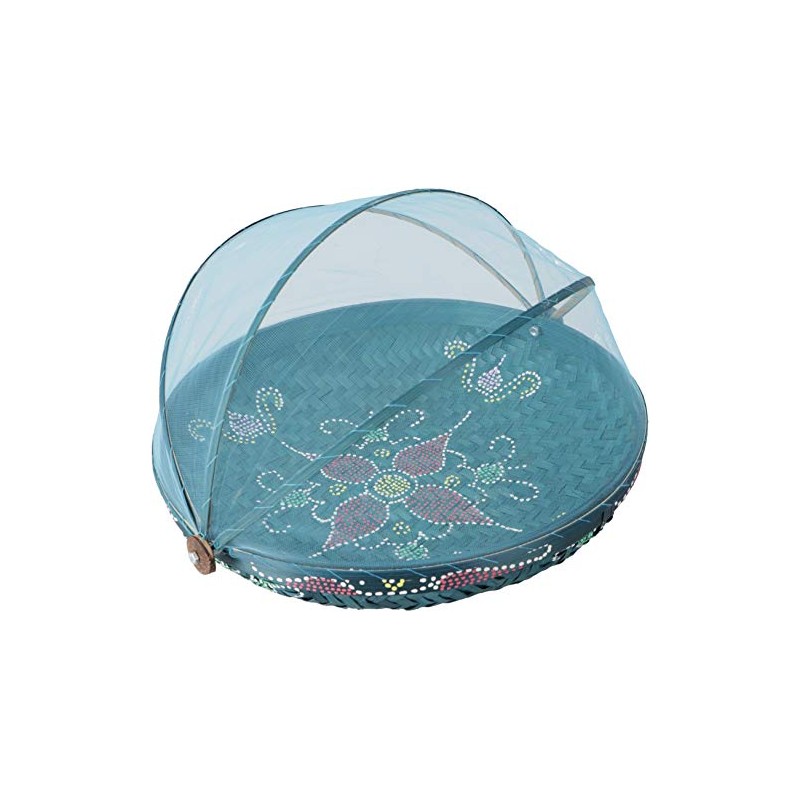 GURU SHOP Fly Protection Fruit Basket – Turquoise/Painted, Size: 35
