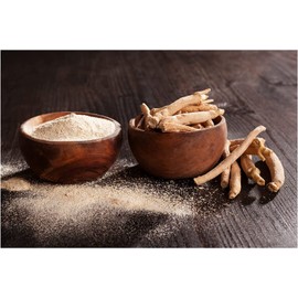 Bio Ashwagandha Pulver | Withania Somnifera Indischer Ginseng | ökologischer Landbau | Ayurvedische Arten | vom Stamm der Samskara (250 g x 1 Einheit) | Verwendung in Smoothies, Tees, Suppen, Mehlen u