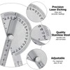 Angle Protractor Angle Finder Ruler Two Arm Stainless Steel Protractor