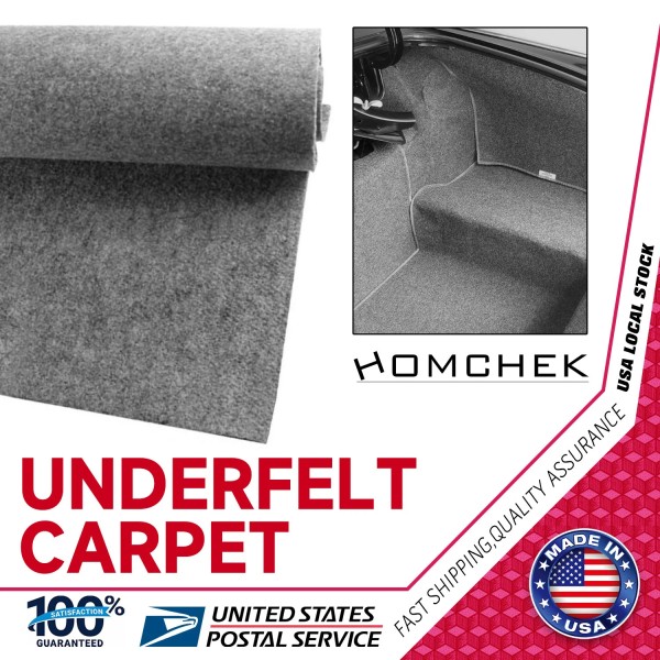 MODIGT 39"X71" Universal Underfelt Carpet for Speaker Box,Boat,Car Felt Liner