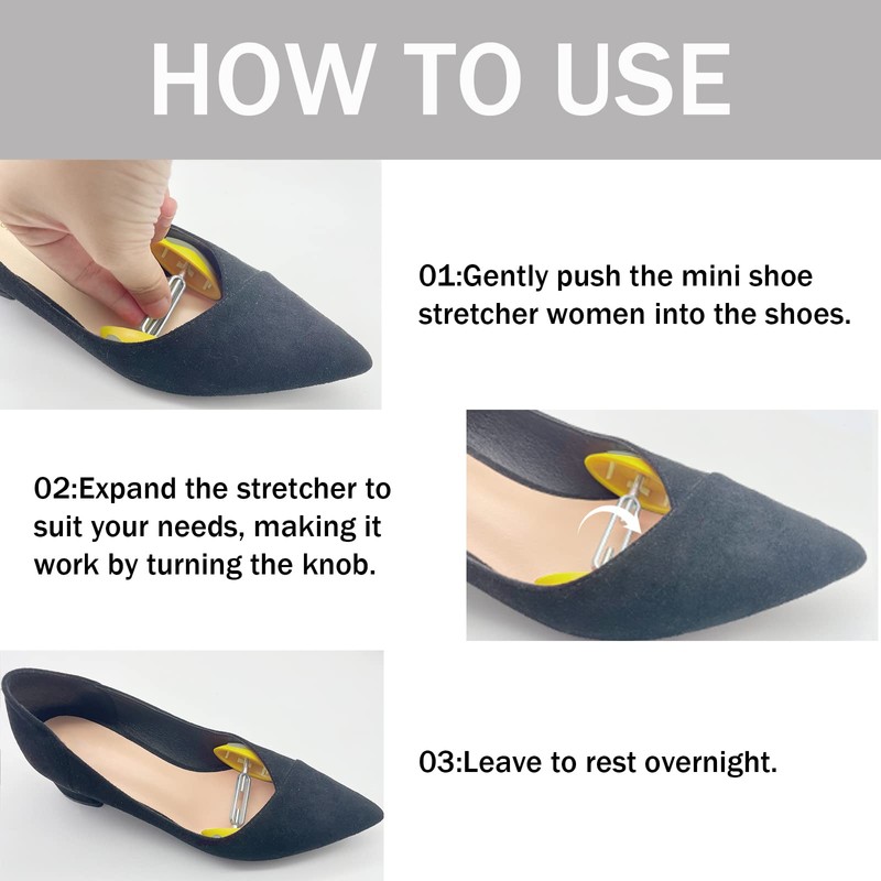 kupnos 1Pair Mini Shoe Stretchers Women Wide Feet, Non-Slip Shoe